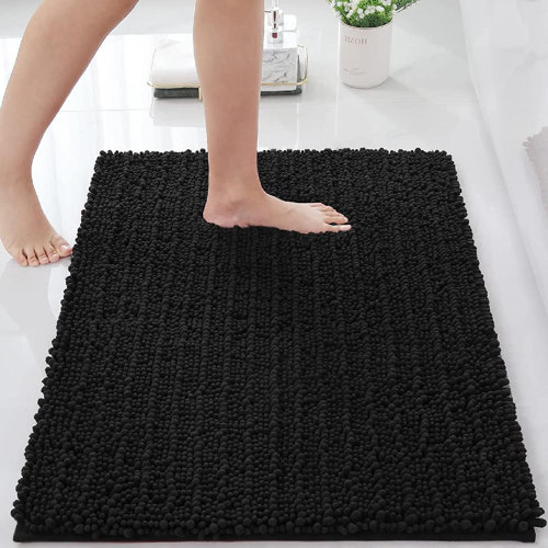 Wayfair Black Bath Rugs & Mats You'll Love in 2023
